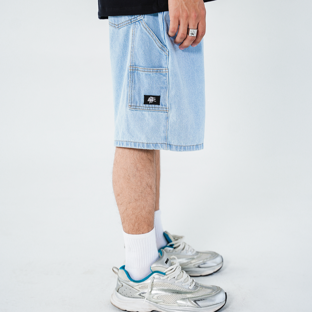 Bermuda Unisex Carpintera Azul Claro
