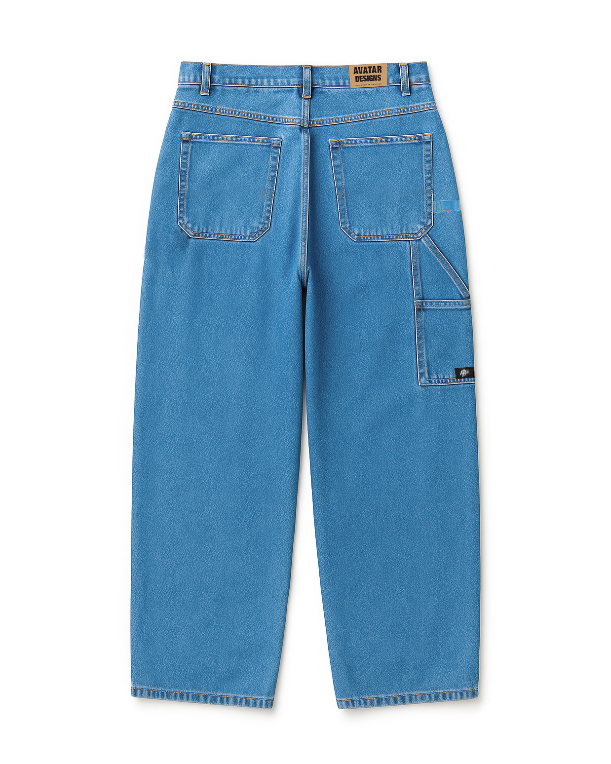 Baggy Jean Carpintero Azul Medio