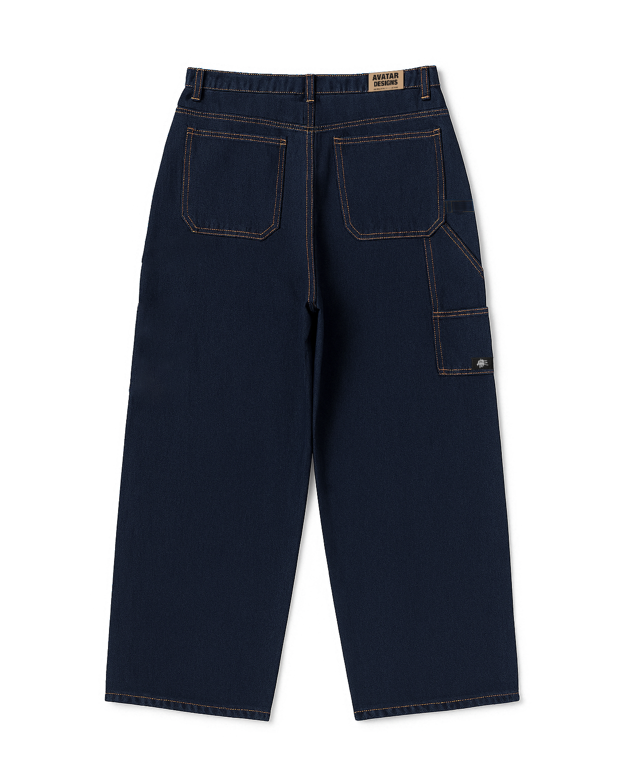 Baggy Jean Carpintero Azul Oscuro