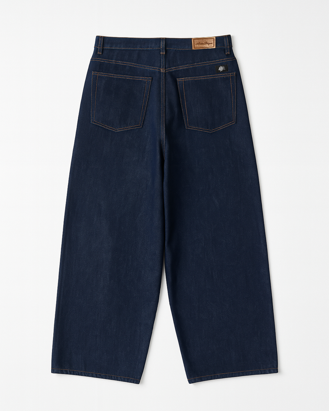 Classic Baggy Jeans Indigo devoa 2024 Denim Baggy Pants （INDIGO）