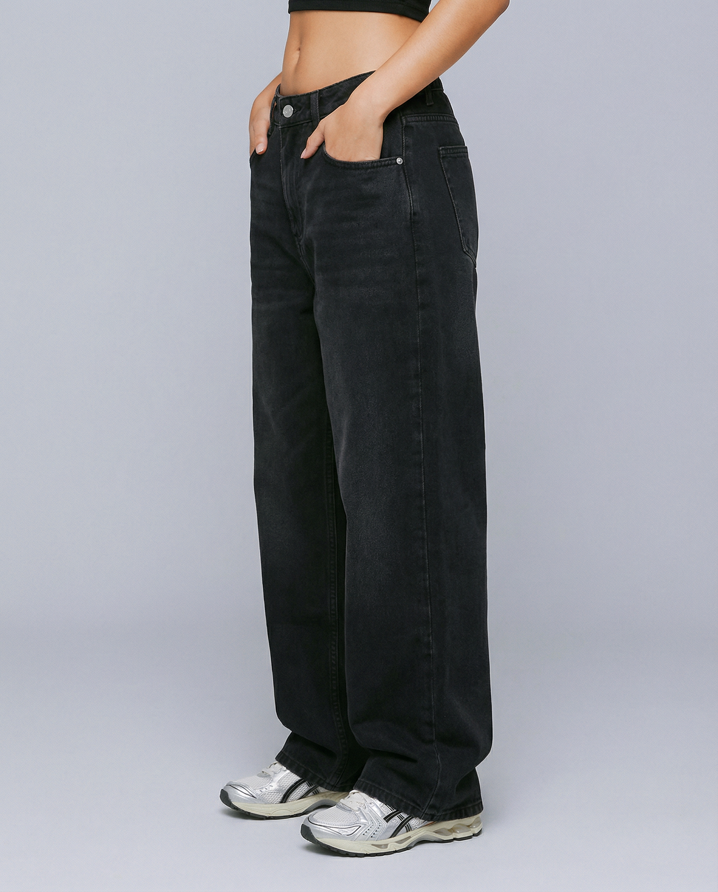 Baggy Jean Mujer Clásico Negro