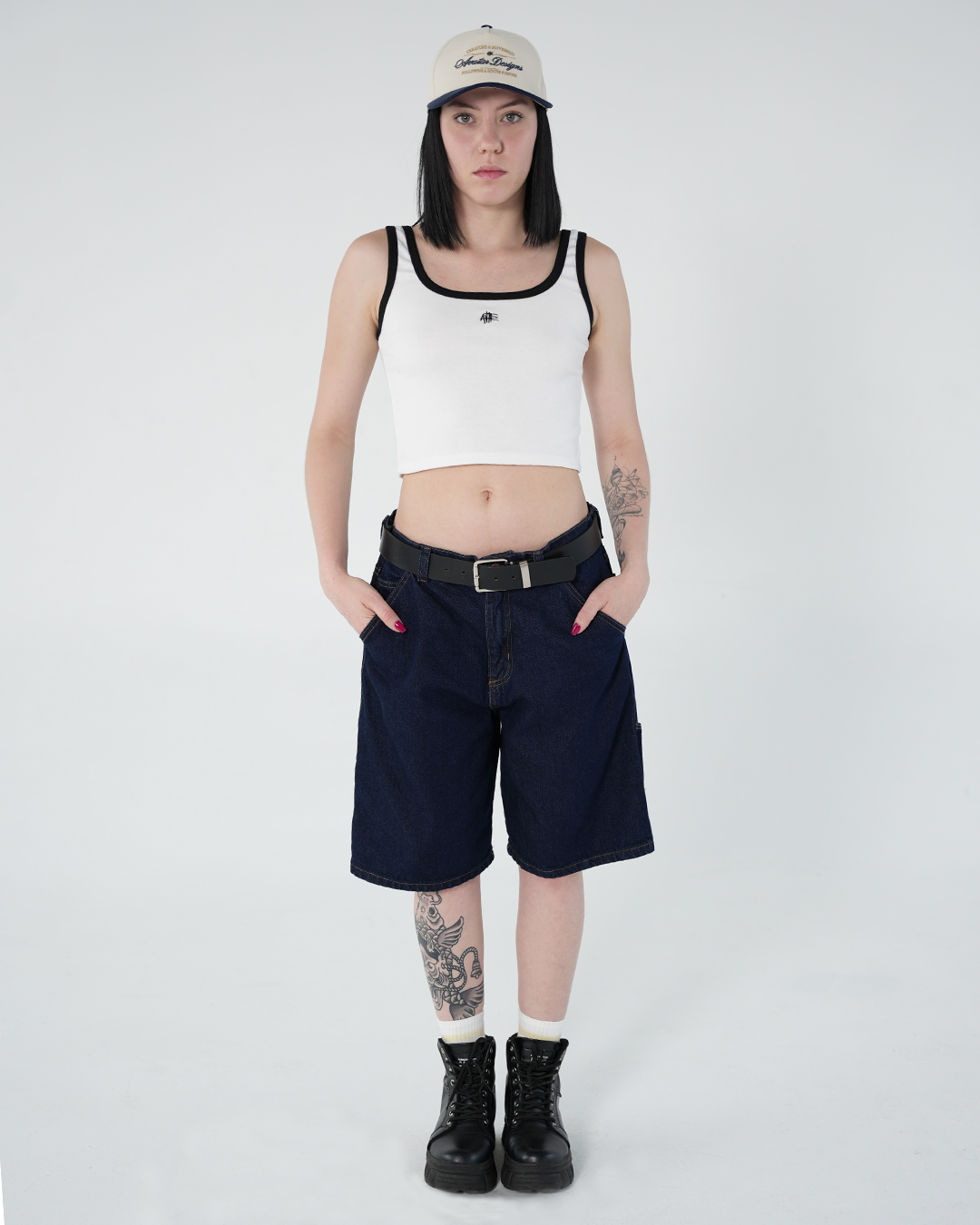 Bermuda Unisex Carpintera Azul Oscuro