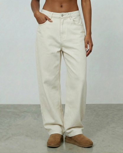 Baggy Dril Mujer Clásico Beige