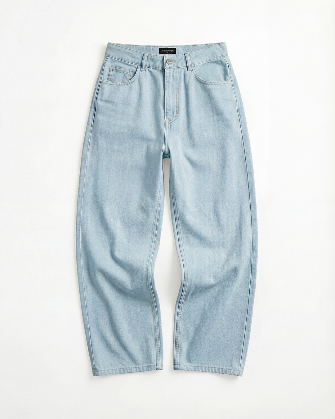 Baggy Jean Mujer Clásico Azul Claro