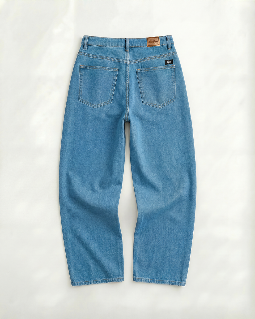 Baggy Jean Mujer Clásico Azul Medio