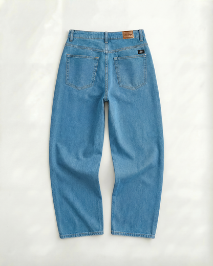 Baggy Jean Mujer Clásico Azul Medio