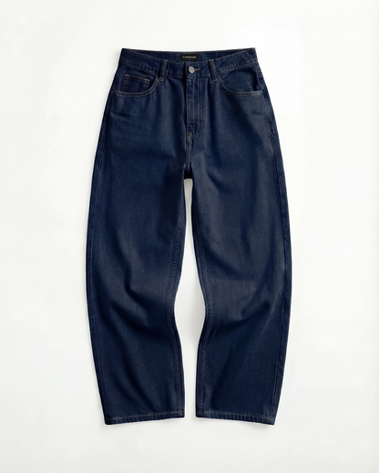 Baggy Jean Mujer Clásico Azul Oscuro