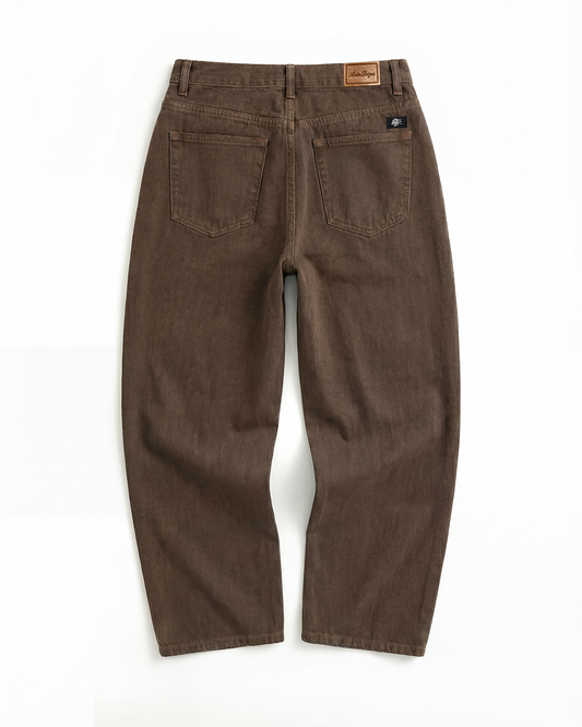 Baggy Dril Mujer Clásico Café