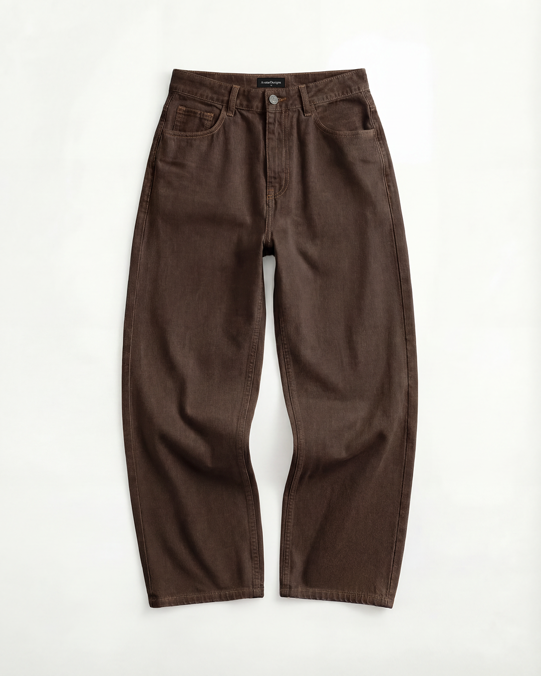 Baggy Dril Mujer Clásico Café