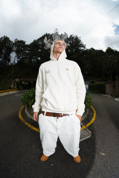Hoodie Beige AvatarDesigns Oversize