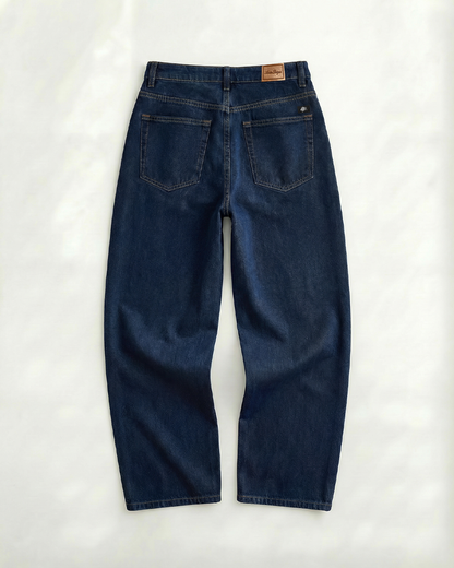 Baggy Jean Mujer Clásico Azul Oscuro