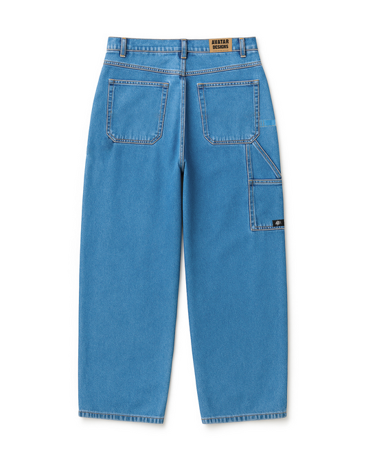 Baggy Jean Carpintero Azul Medio