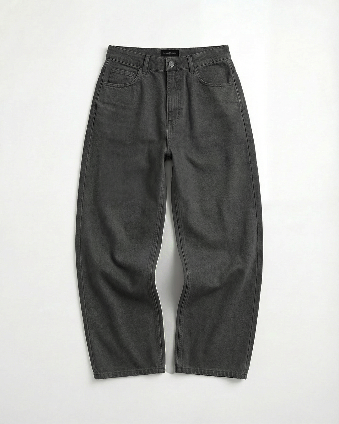 Baggy Jean Mujer Clásico Gris