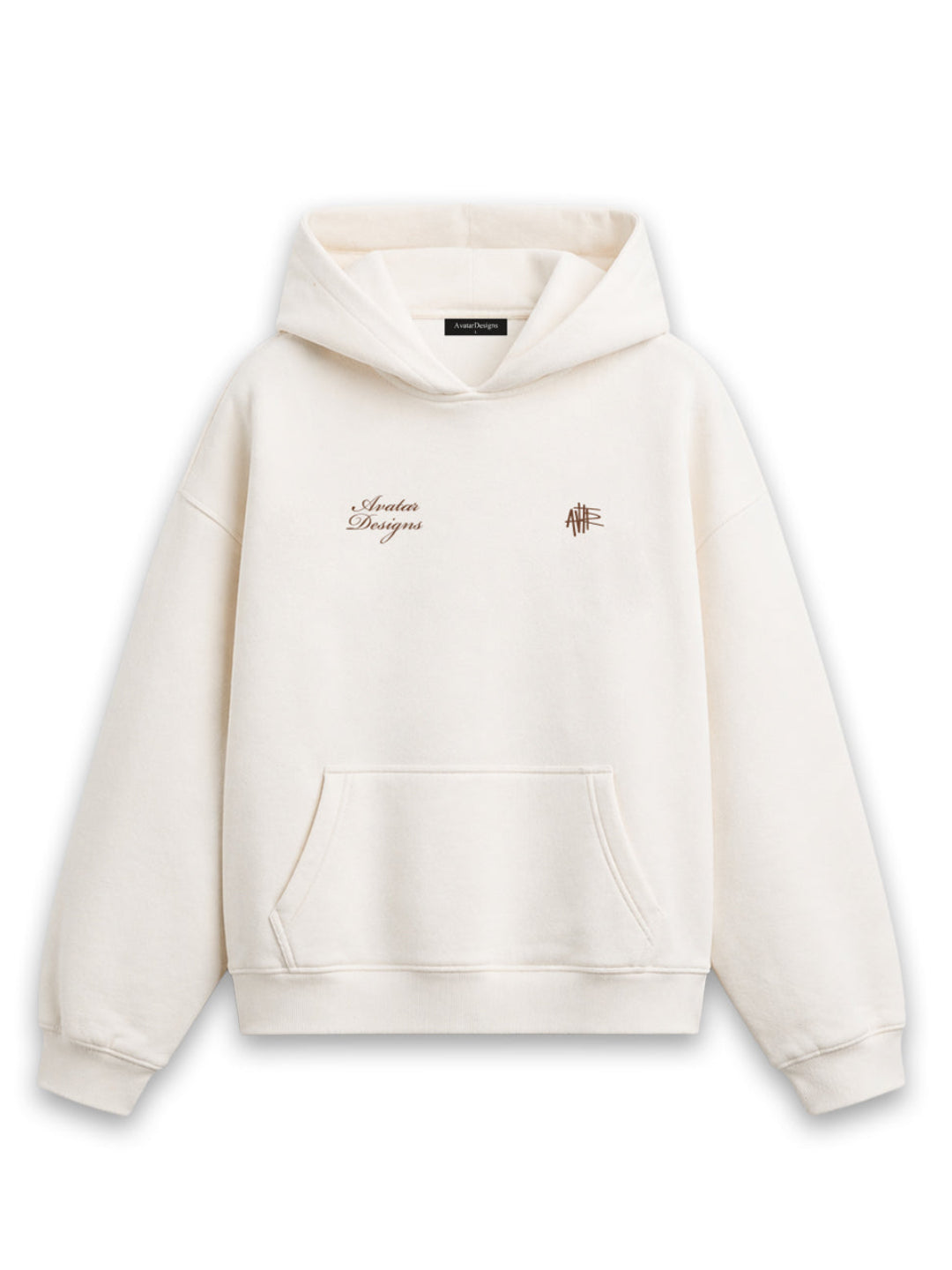 Hoodie Beige AvatarDesigns Oversize