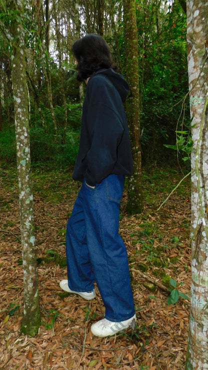 Baggy Jean Clásico Azul Oscuro