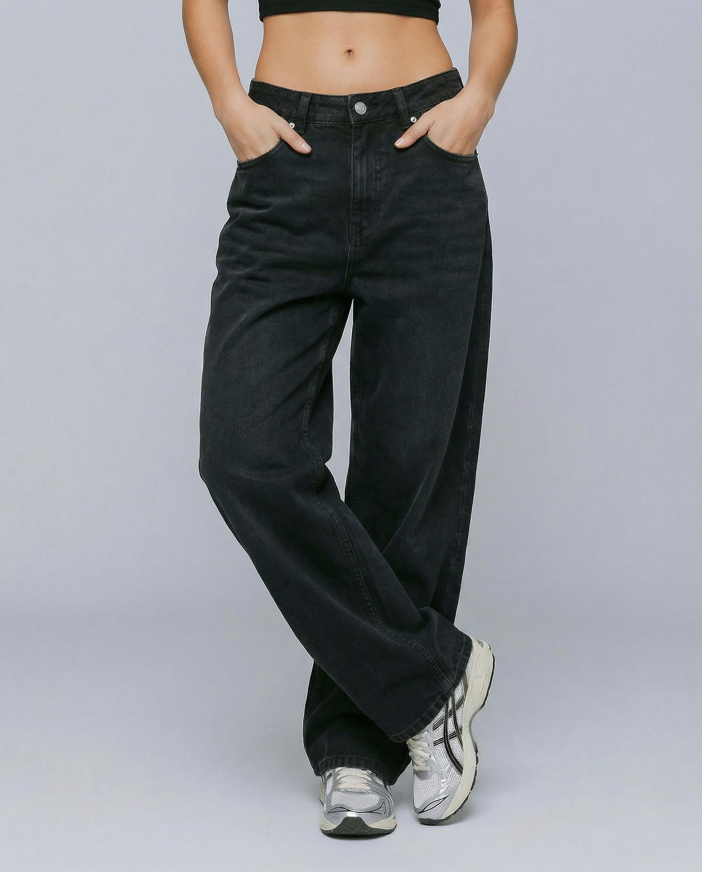 Baggy Jean Mujer Clásico Negro