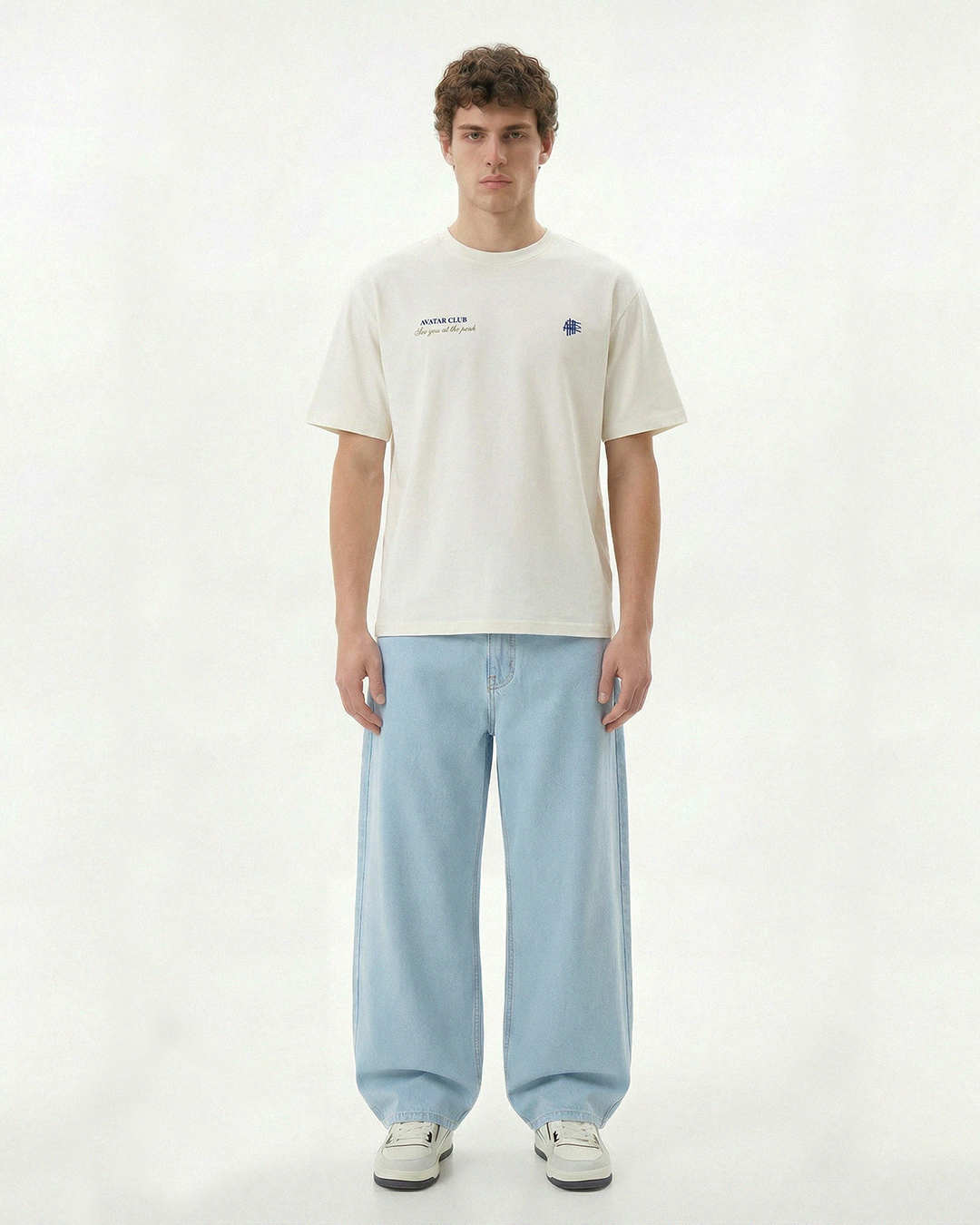 Baggy Jean Hombre Clásico Azul Claro
