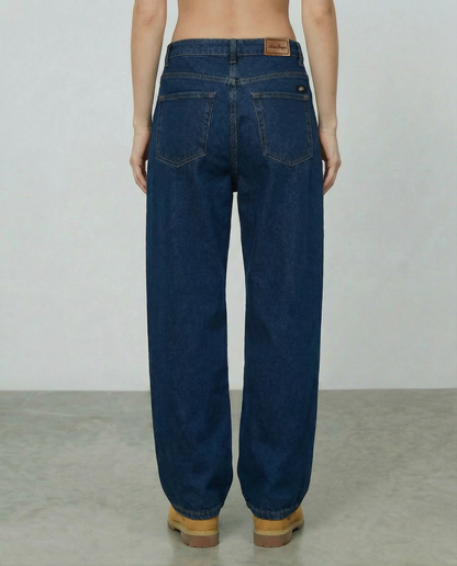 Baggy Jean Mujer Clásico Azul Oscuro