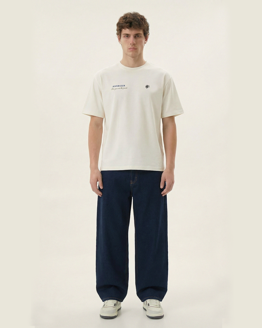Baggy Jean Hombre Clásico Azul Oscuro
