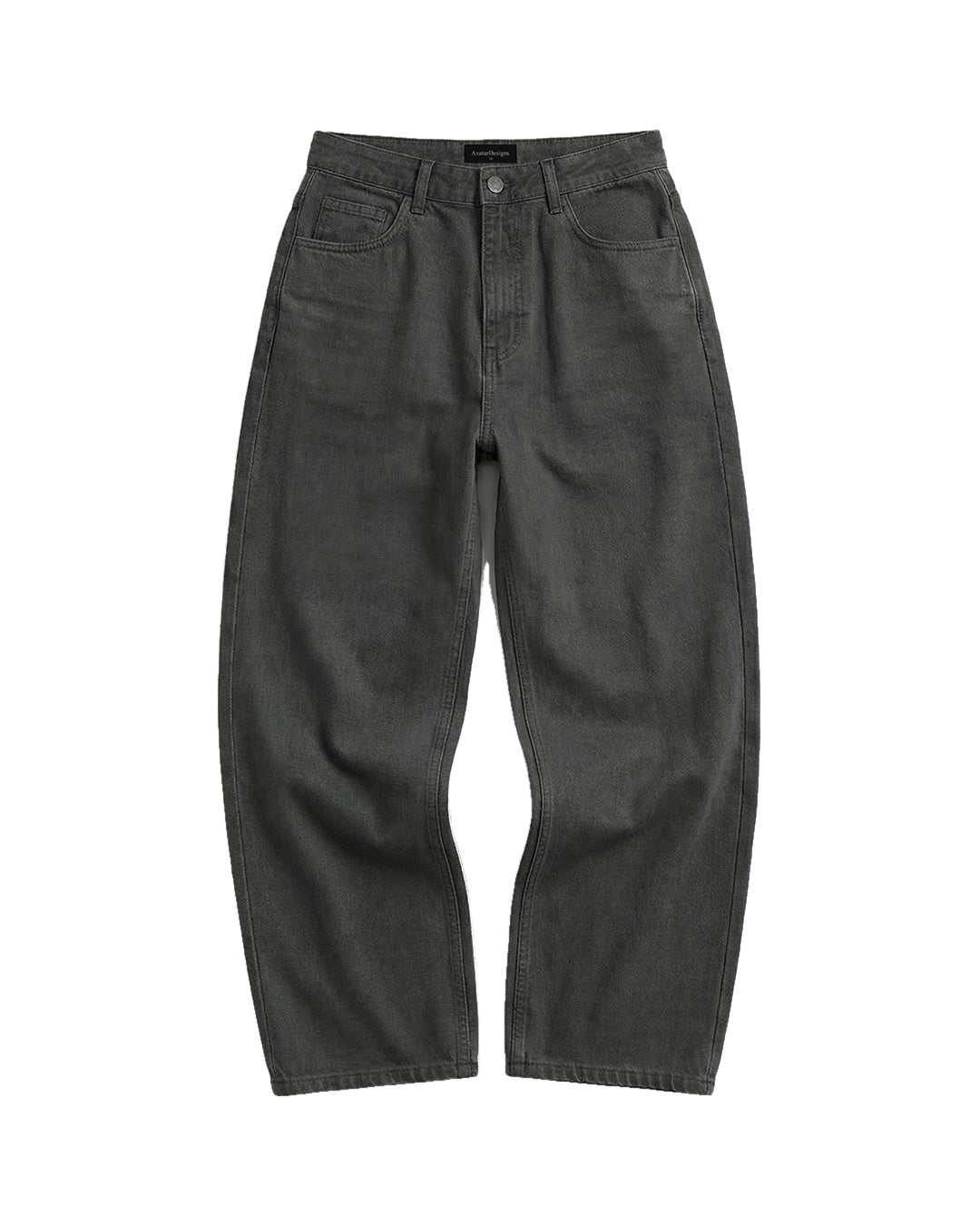 Baggy Jean Mujer Clásico Gris