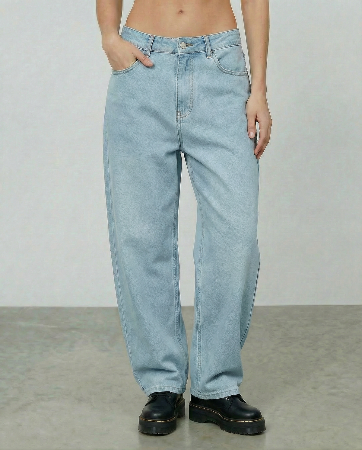 Baggy Jean Mujer Clásico Azul Claro