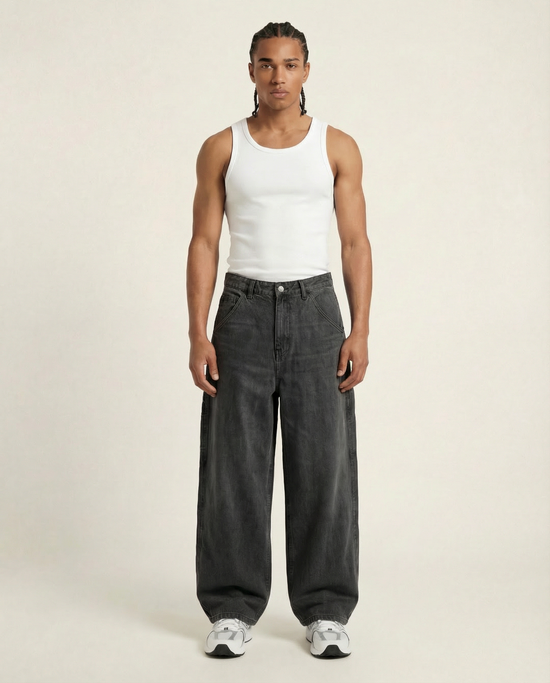 Baggy Jean Hombre Clásico Gris