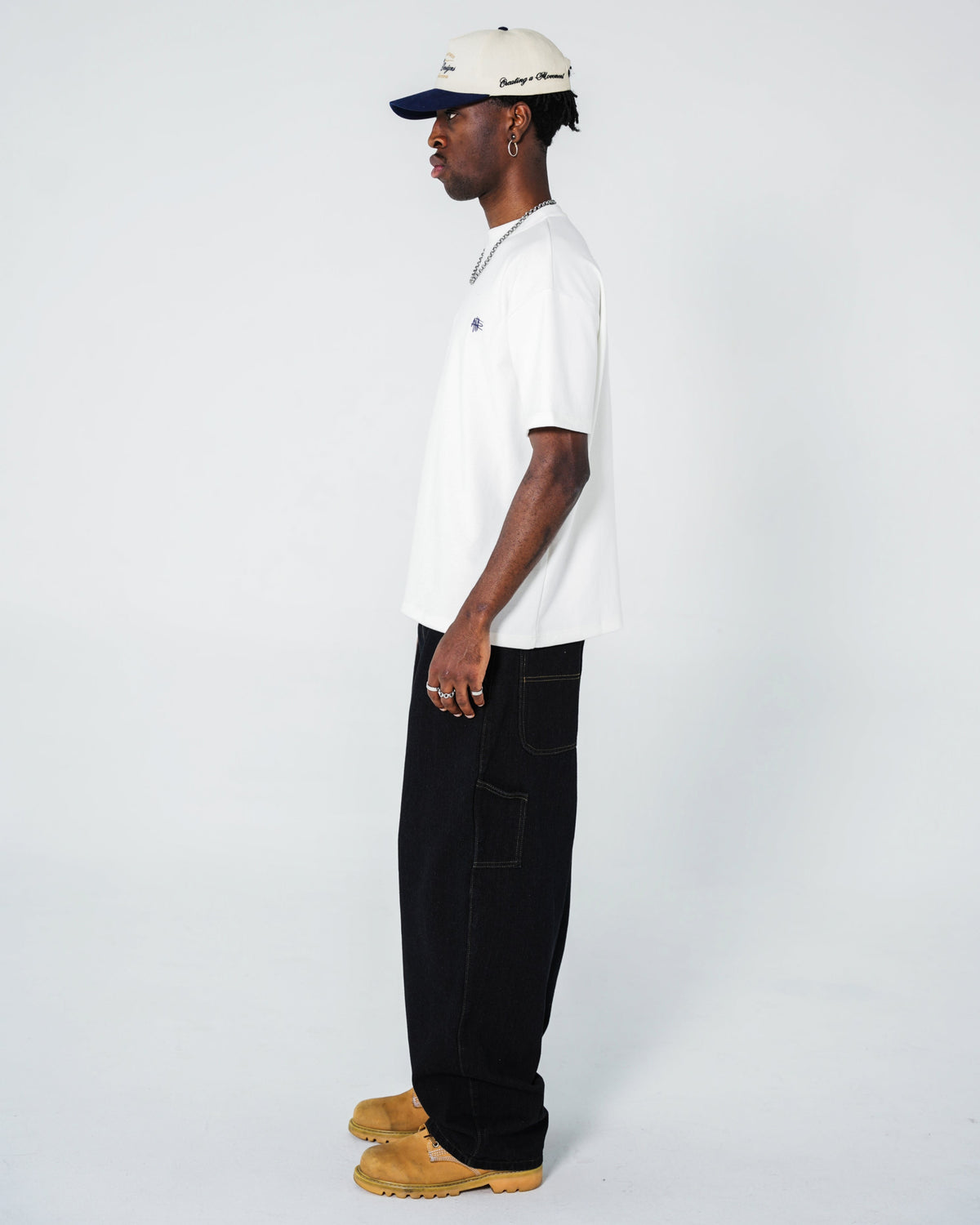 Baggy Jean Hombre Carpintero Negro