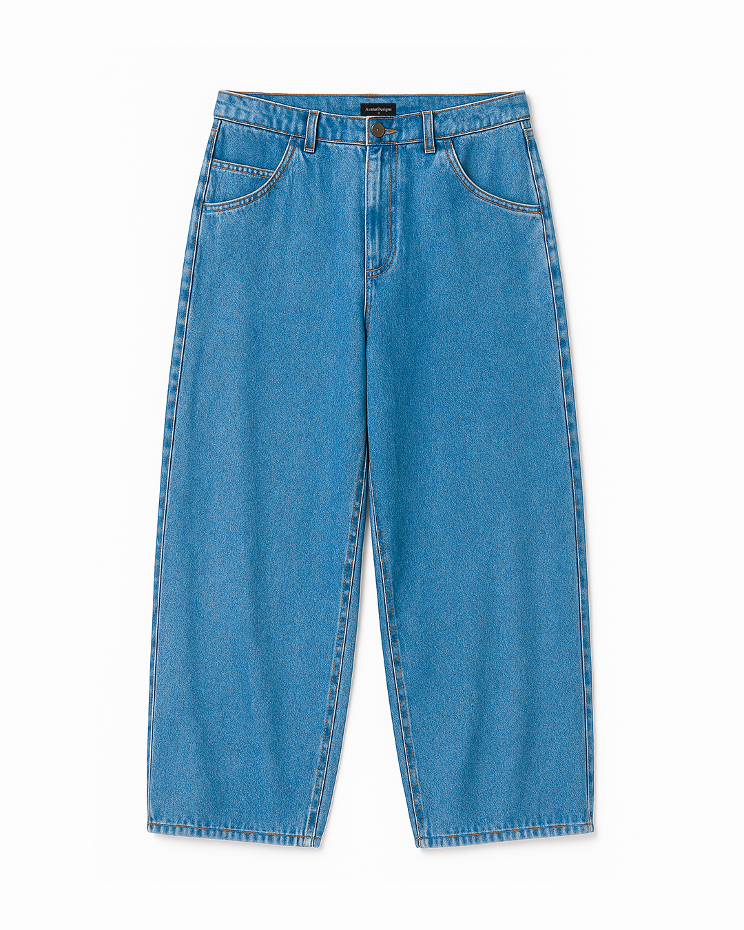 Baggy Jean Hombre Carpintero Azul Medio